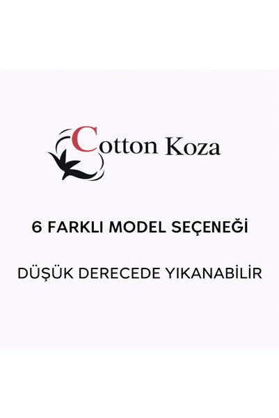 cottonkoza tekstil örme san. ve tic. ltd. şti. Decorative Throw Pillow Cover – Embroidery-Looking, Cotton Textured, Living Room & Sofa Throw Pillow Cover