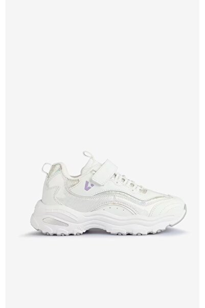 Vicco Hack Girls White Fretless Shoes