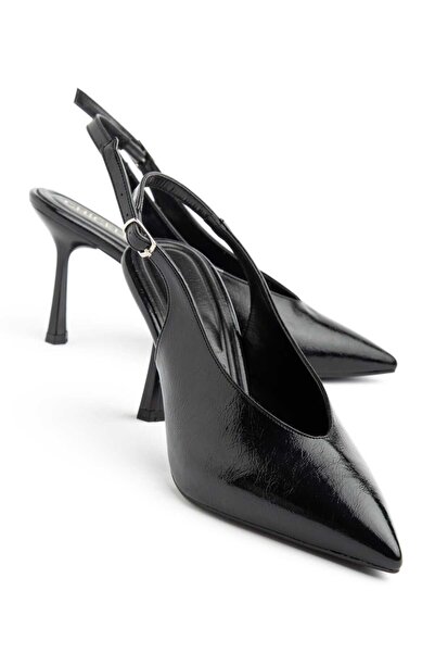 CHICELLA Milano crne rustične ženske stileto cipele Cipele sa štiklom