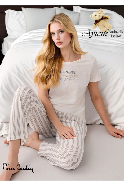 Pierre Cardin Women's Short Sleeve Pajama Set – Modal Summer Comfortable Home...