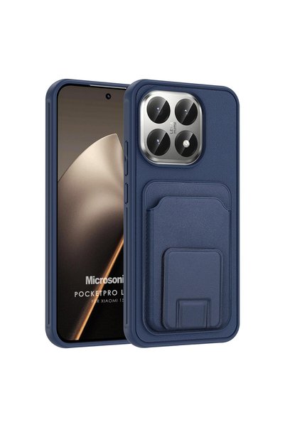 Microsonic Mi 15t Case Pocketpro Litchi Navy Blue