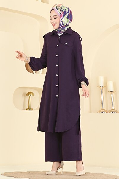 ModaMerve Aksesuar Cepli Aerobin Takım 2815SL432-MS Mor