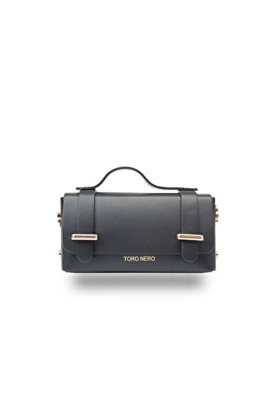 TORO NERO Women's bag made of black genuine leather Natalia