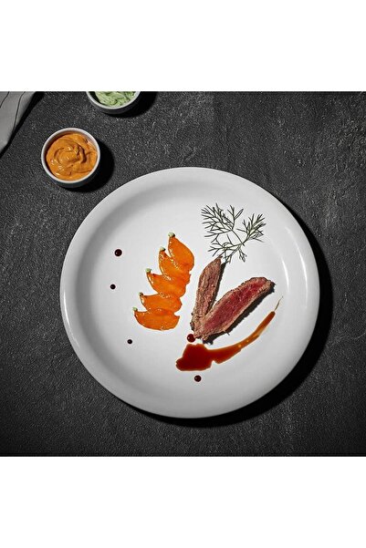 Külsan Thermoset Soft Plate, Round, 21 Cm, 6 Pieces, White