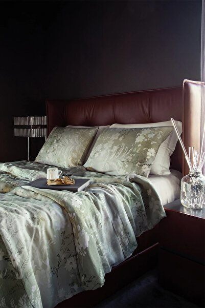 İssimo Home Kaia Dijital Baskılı Vegan İpek Nevresim Takımı Çift Kişilik