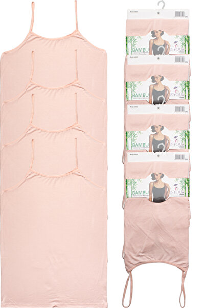 B'YOU life 4-Piece Rope Strap L Stretch Fabric Bamboo Women's Tank Top