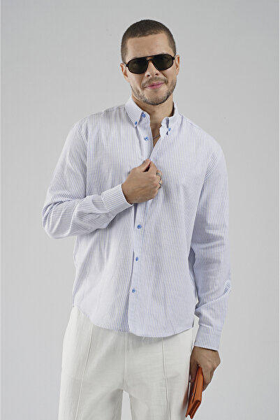 Butik Trend Biz Regular Fit Striped Men's Shirt