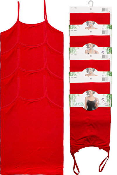 B'YOU life 4-Piece Rope Strap L Stretch Fabric Bamboo Women's Tank Top