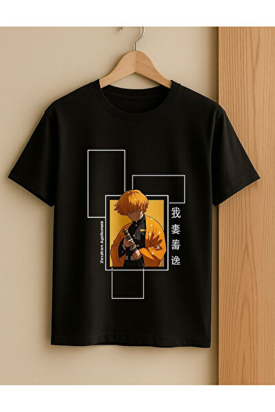 barsdepo Μπλουζάκι με στάμπα Zenitsu Agatsuma, Ποιότητα PREMIUM Unisex για Πα...