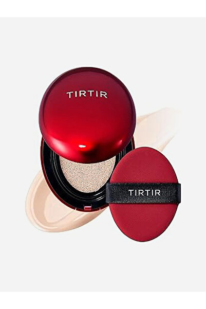 TIRTIR كريم أساس ماسك وسادة الأحمر المضغوط، لون بورسلين فاتح 15C، 18 غرام