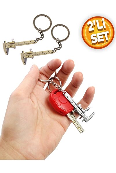 Depolife Metalni Privezak za ključeve kaliper, mini kaliper, skala 40mm, uređ...