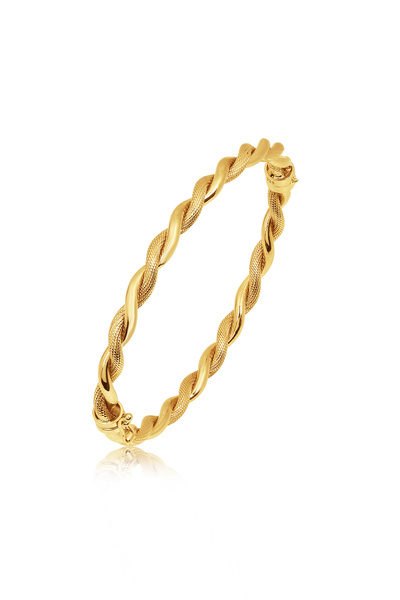 Altınkesesi 8 Ayar Altın Burgu Kelepçe Lazerli Parlak