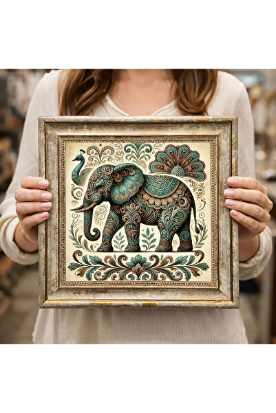 woodsia Διακοσμητικός Τετράγωνος Πίνακας με Κορνίζα DC0091