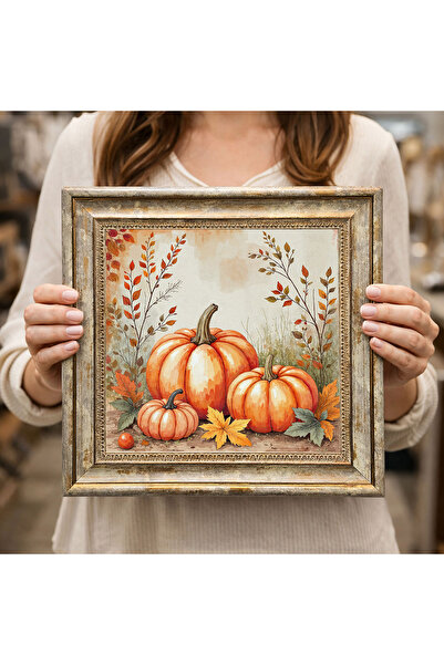 woodsia Διακοσμητικός Τετράγωνος Πίνακας με Κορνίζα DC0010