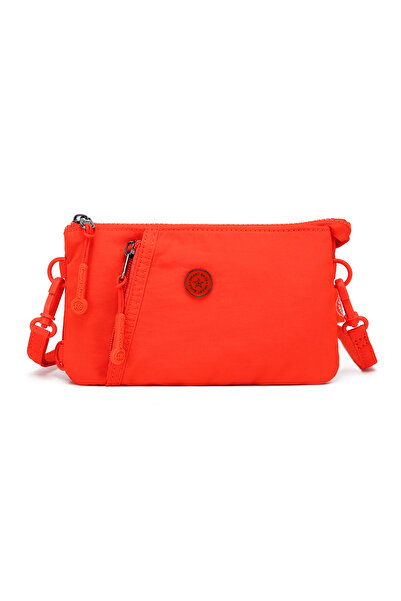 SMART BAGS Orange Ultra Light Fabric Daily Small Size Women's Phone, Coin and...