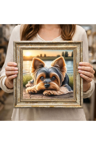 woodsia Tablou decorativ pătrat înrămat DC0066