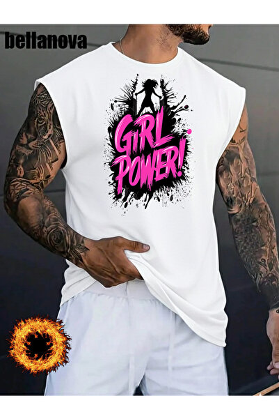 valeriae قميص رجالي أبيض مطبوع بقصة واسعة من القطن وياقة دائرية