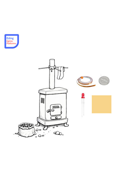 Fapatech Mini Proje Nostalji Kuzine Soba Isı Kaynağı Modeli Kağıt Devre Kiti ...