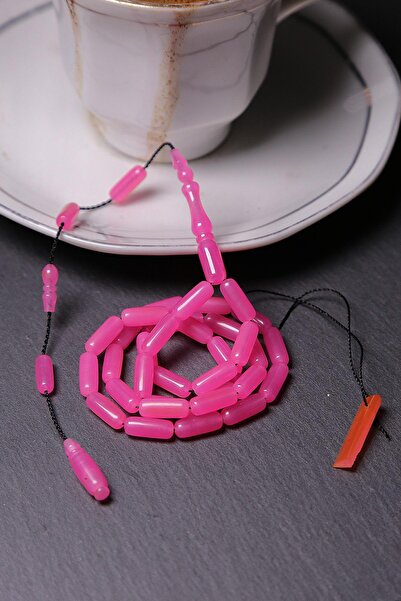 TESBİHKENTİ سبحة صلاة من مادة الكاتالين الألمانية القديمة باللون الوردي الفات...