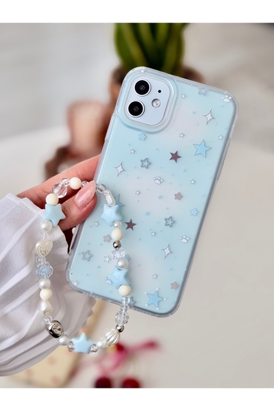 Go Aksesuar iPhone 11 Compatible Charm Star Design Anti-Shock Silicone Case