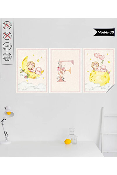 Akıllı Kağıt Statik Tutunma Özellikli Tablo - Poster Çocuk Odası (Model-30)