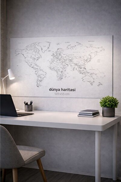 KUSTAR خريطة العالم شفافة قابلة للكتابة والمسح - خريطة حائطية ثابتة غير لاصقة...