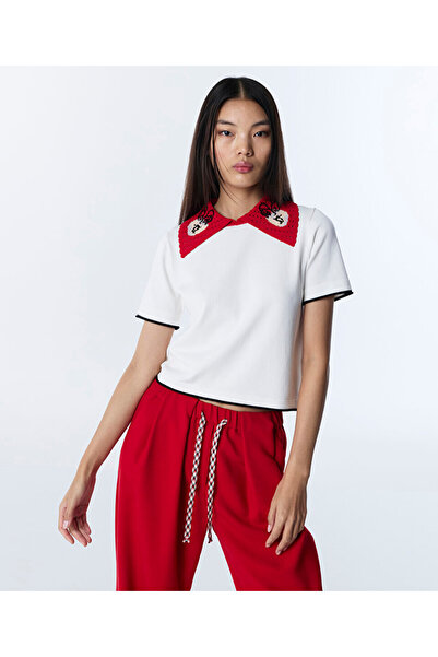 Twist KONTRAST KROŞE YAKA TRİKO