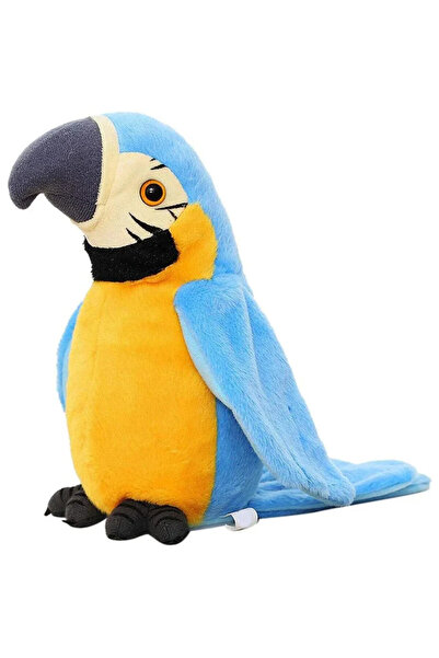 Vivendo Jucarie de Plus Interactiva Vivendo® Papagal Vorbitor, Multicolor, Re...
