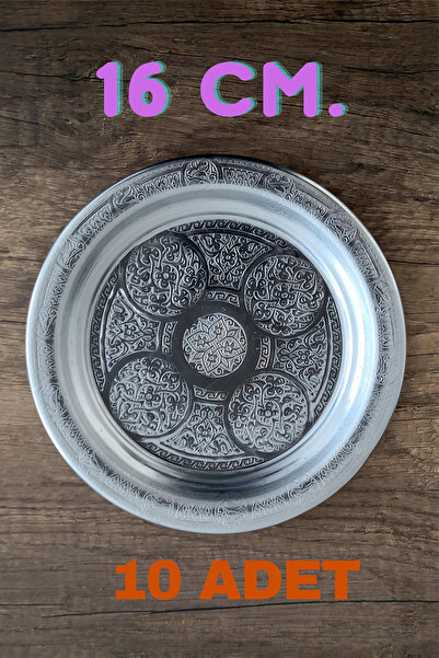 Binbir Trend 16 cm Paslanmaz Krom Çelik Meze Servis Tabağı - Restoran ve Ev Tipi