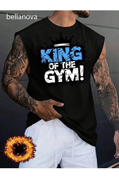 bellanova Black Crew Neck Superior Quality Printed Youth Modern Cut Tank Top