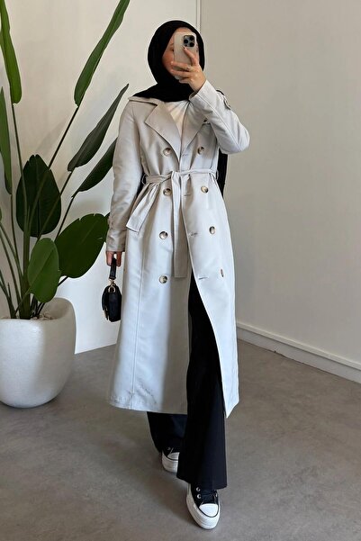 SİNDAL Classıc Trençkot 4-2424 - GRİ