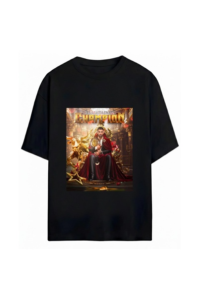 SVART WEAR Ilia Topuria unisex majica sa štampanjem, veće veličine