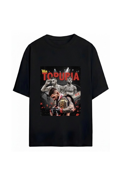 SVART WEAR Ilia Topuria unisex majica sa štampanjem, veće veličine
