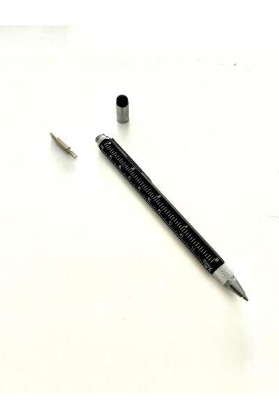 Promopanya Kişiye özel-isme özel SİYAH metal su terazili Touchpen (mimar ve m...