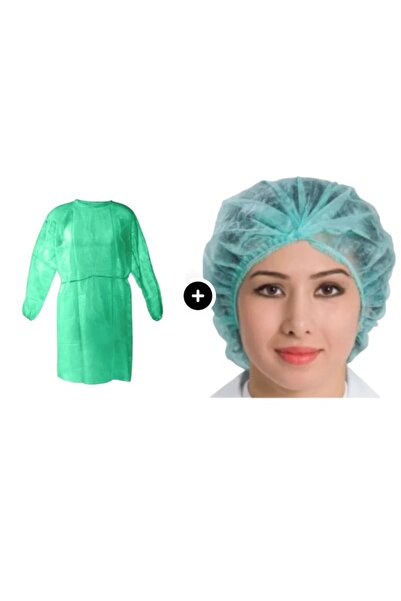 MEDİKAL 10 x Halat unica folosinta verde, 20gr + Bonete Unica Folosinta, Verz...