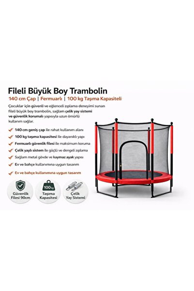 ATLT ATLANTİS 140 CM ÇAP 100 KG TAŞIMA FİLELİ FERMUARLI ÇOCUK TRANBOLİNİ 90 C...