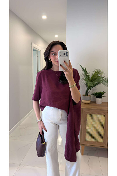 BİRCANÇİL بلوزة روميس بوردو مبطنة بالصوف