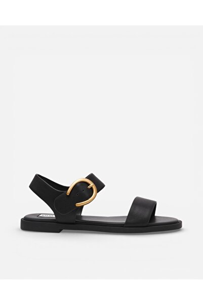 Steve Madden RESORTS BLACK LEAT Kadın Siyah Sandalet RESORTS