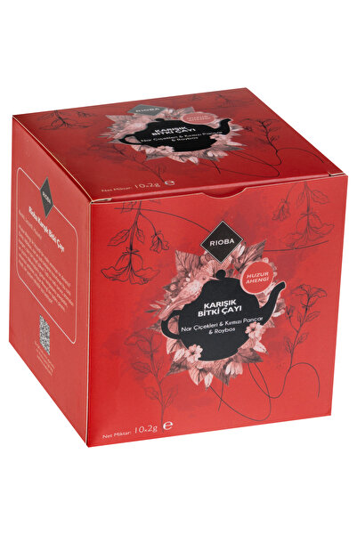 Rioba BİTKİ POŞET ÇAY 10*2G-NAR ÇİÇEKLERİ & KIRMIZI PANCAR & ROOIBOS