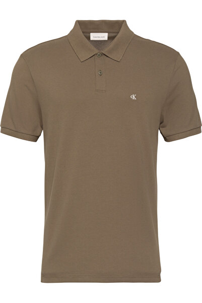 Calvin Klein Ss Men's Monogram Pique Polo Collar T-Shirt