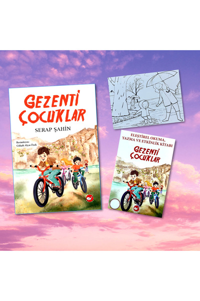Beyaz Balina Yayınları دفتر أنشطة الأطفال / هدية تلوين البطاقات البريدية