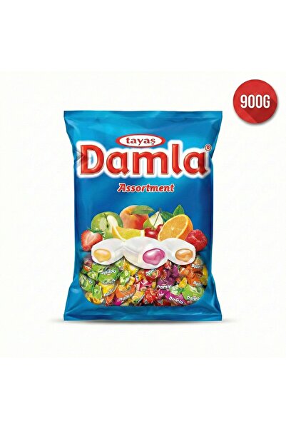 TAYAŞ Bomboane moi cu aromă de fructe asortate Damla 900g