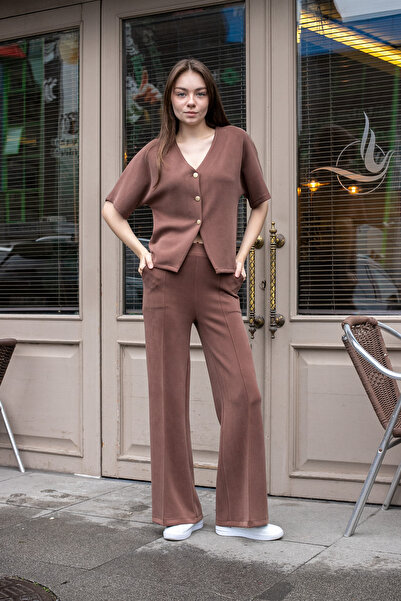 Jument Women's Lycra Modal Silky Fabric Off-Shoulder V-Neck Buttoned Jacket C...