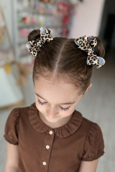 pempem bandana Bella Kurdela fundă cu panglică pentru fete, agrafă cu clemă