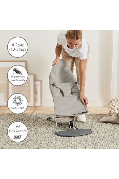 BabyBjörn Bliss Ana Kucağı 3D Jersey Sand Grey