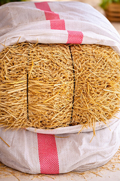 Baykuş Pazar Dekoratif Gerçek Arpa Balyası 50x110x40 cm – Rustik & Western Ko...