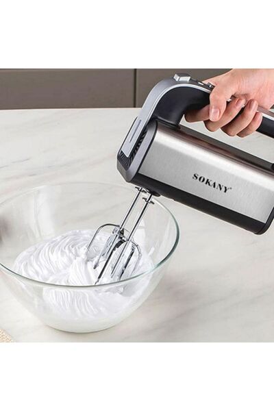 SOKANY Hand Mixer, 800W Handheld Mixer 5-Speed Plus Turbo Hand Mixer Electric...