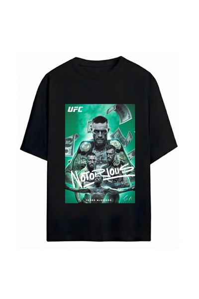 SVART WEAR Конър Макгрегър Щампована унисекс овърсайз тениска