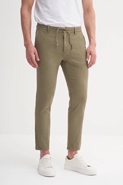 Cazador Men's Canvas Trousers 00080 Khaki