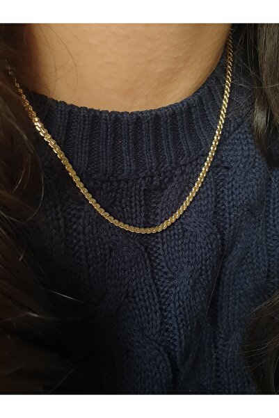 xUPING 14 K Kıvrımlı Kararmaz S Zincir